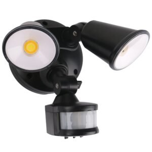 Defender 20W Tricolour LED Security Light Double, sensor option available