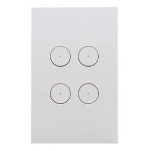 Clipsal Saturn Zen Push Button, Switch LED 4 Gang, 250V, 16AX/20A