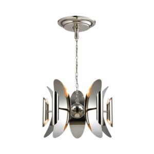STRATO: Polished Nickel Hardware with Stainless Steel Pendant Light