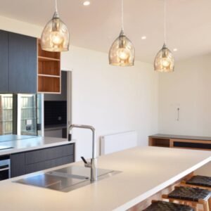 ORDITO: Chrome with Glass Pendant lights