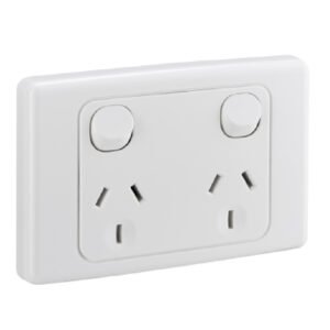 Clipsal 2000 Series Twin Switch Socket Outlet 250V, 10A