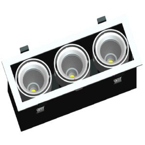 3X10W SQ ADJUSTABLE DOWNLIGHT (LUX-DD2810M-C30W)