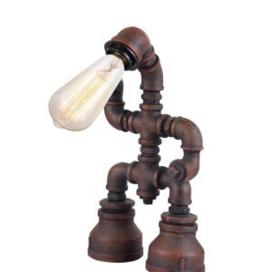 PUNK: Aged Iron Pipe Table Lamp