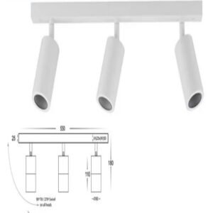 3 LIGHTS BAR ADJUSTABLE (2143W)